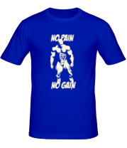 Мужская футболка No pain no gain glow фото