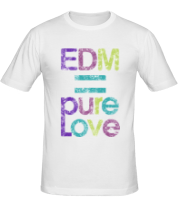 Мужская футболка EDM pure love фото