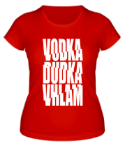 Женская футболка Водка Дудка Вхлам фото