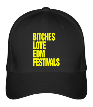 Бейсболка Bitches love EDM festivals
