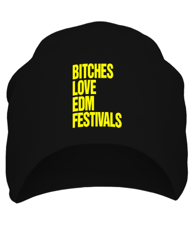 Шапка Bitches love EDM festivals