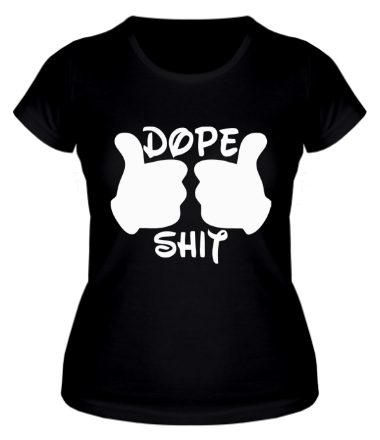 Женская футболка Dope shit