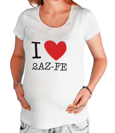 Футболка для беременных I love 2AZ-FE