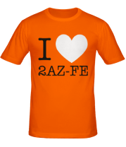 Мужская футболка I love 2AZ-FE