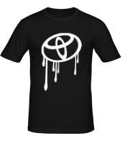 Мужская футболка Toyota стекающее лого
