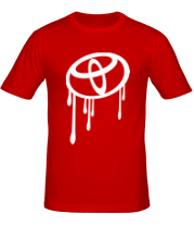 Мужская футболка Toyota стекающее лого фото