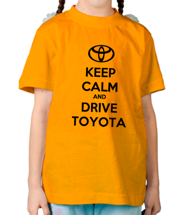 Детская футболка Keep calm and drive Toyota