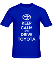 Мужская футболка Keep calm and drive Toyota фото