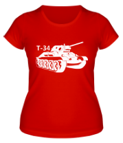 Женская футболка Т-34 фото