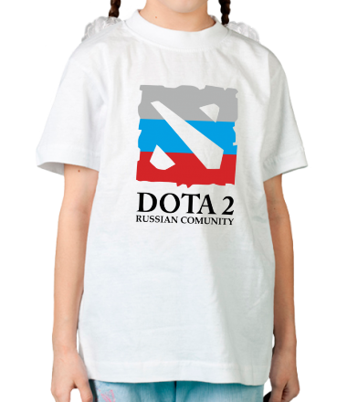 Детская футболка Dota 2. Russian community