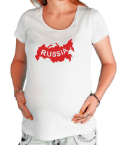 Футболка для беременных Карта России фото