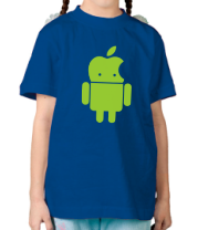 Детская футболка Андроид яблокоголовый фото