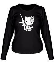 Женская футболка длинный рукав Kitty Soldier фото