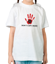 Детская футболка Don't copy music фото