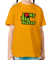 Детская футболка Люблю свою сестру фото
