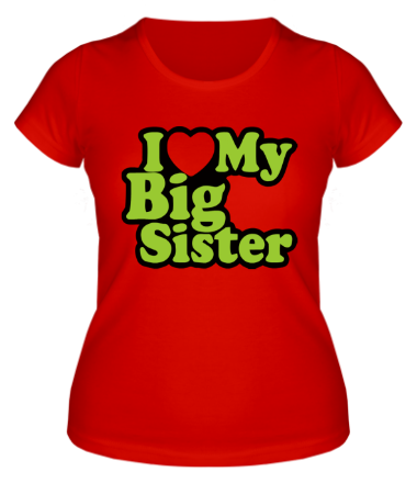 Женская футболка Люблю свою сестру