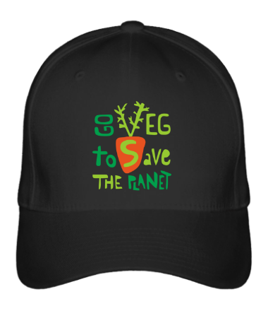 Бейсболка Go veg to save the planet