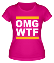 Женская футболка OMG WTF фото