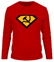 Мужская футболка длинный рукав Супер СССР