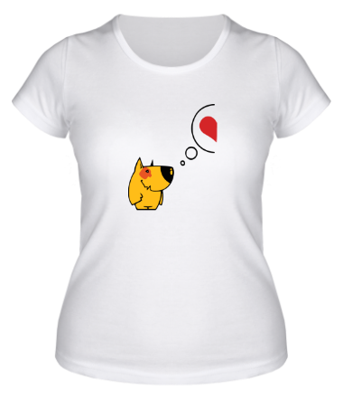 Женская футболка Собаки Love парная