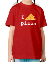 Детская футболка Я люблю пиццу фото