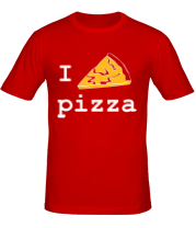 Мужская футболка Я люблю пиццу