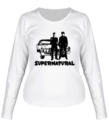 Женская футболка длинный рукав Supernatural