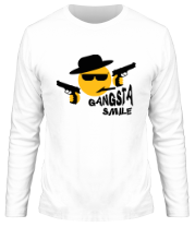 Мужская футболка длинный рукав Gangsta smile фото