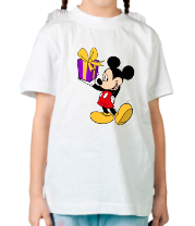 Детская футболка Микки Маус с подарком фото