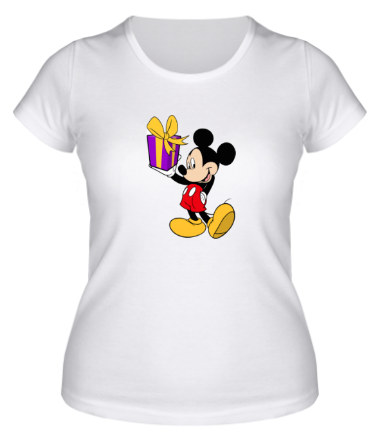 Женская футболка Микки Маус с подарком
