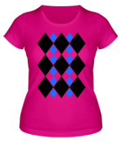 Женская футболка Ромбический узор фото