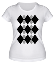 Женская футболка Ромбический узор фото