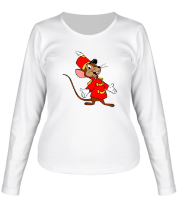 Женская футболка длинный рукав Крыса фото