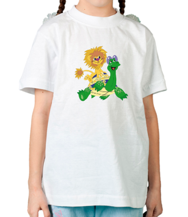 Детская футболка Львенок и черепаха