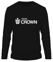 Мужская футболка длинный рукав Toyota crown big logo фото