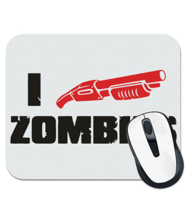 Коврик для мыши I shotgun zombies