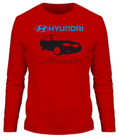 Мужская футболка длинный рукав Hyundai Accent