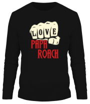 Мужская футболка длинный рукав Love papa roach фото