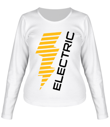 Женская футболка длинный рукав Electric Line