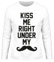 Мужская футболка длинный рукав Kiss me фото