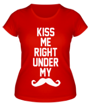 Женская футболка Kiss me фото