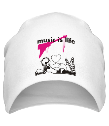 Шапка Music is life