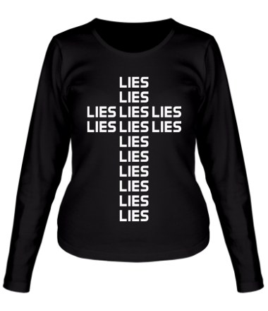Женская футболка длинный рукав Lies Cross