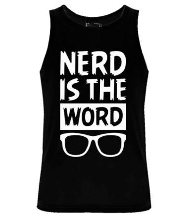 Мужская майка Nerd is the Word