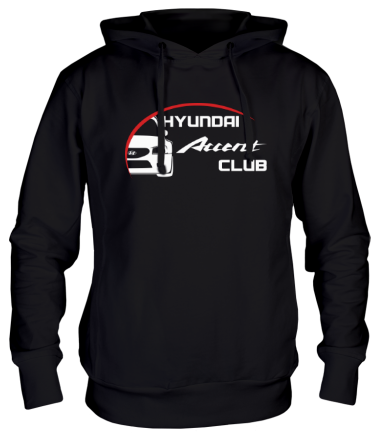 Толстовка худи Hyundai Accent Club logo