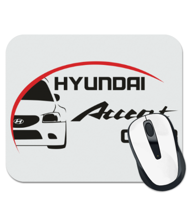 Коврик для мыши Hyundai Accent Club logo