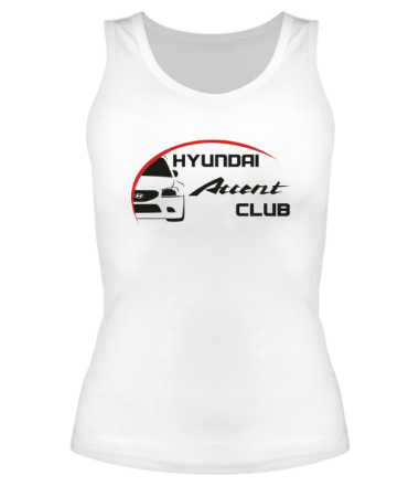 Женская майка борцовка Hyundai Accent Club logo
