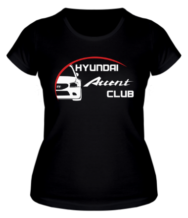 Женская футболка Hyundai Accent Club logo