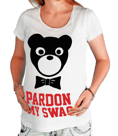 Футболка для беременных Pardon my SWAG