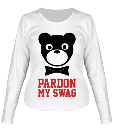 Женская футболка длинный рукав Pardon my SWAG